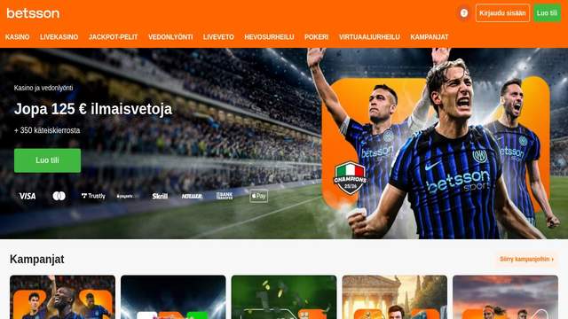 Betsson NL casino screenshot